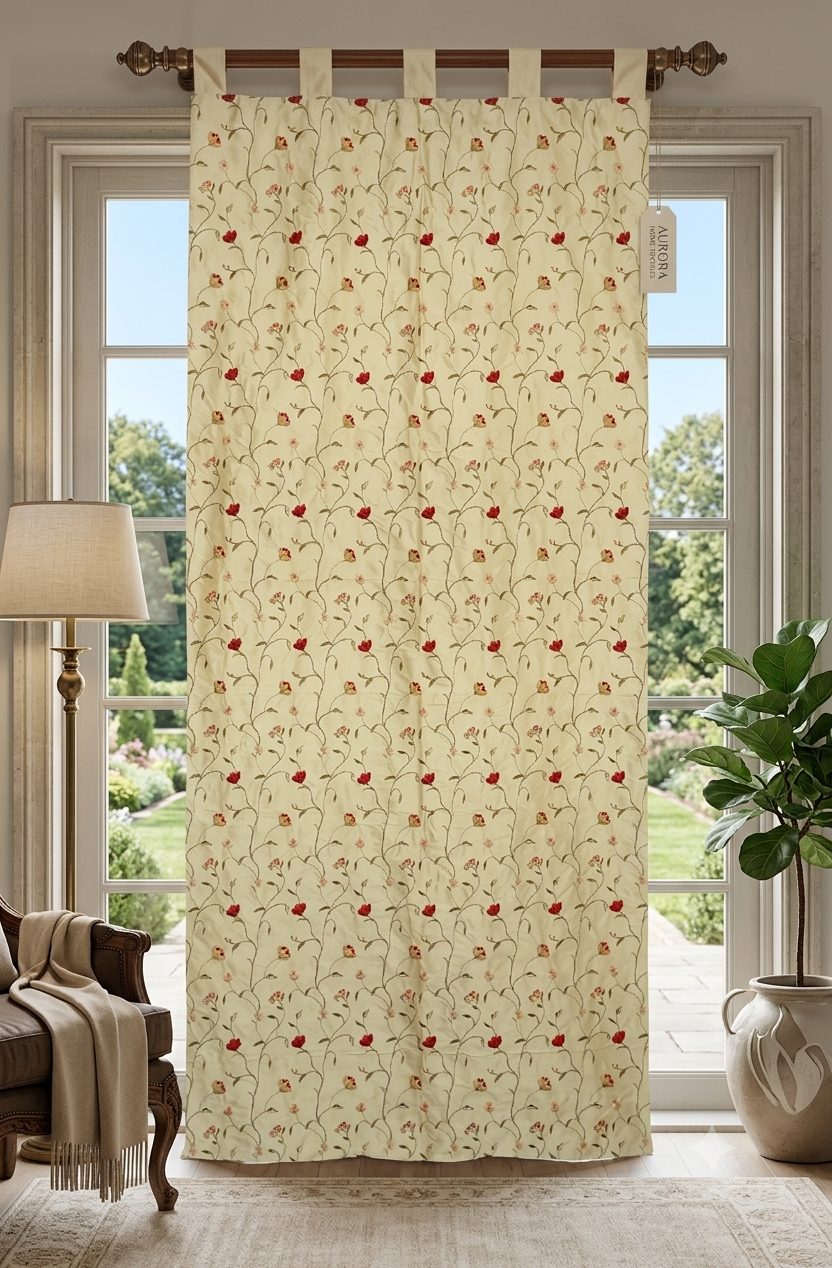 Silk curtains