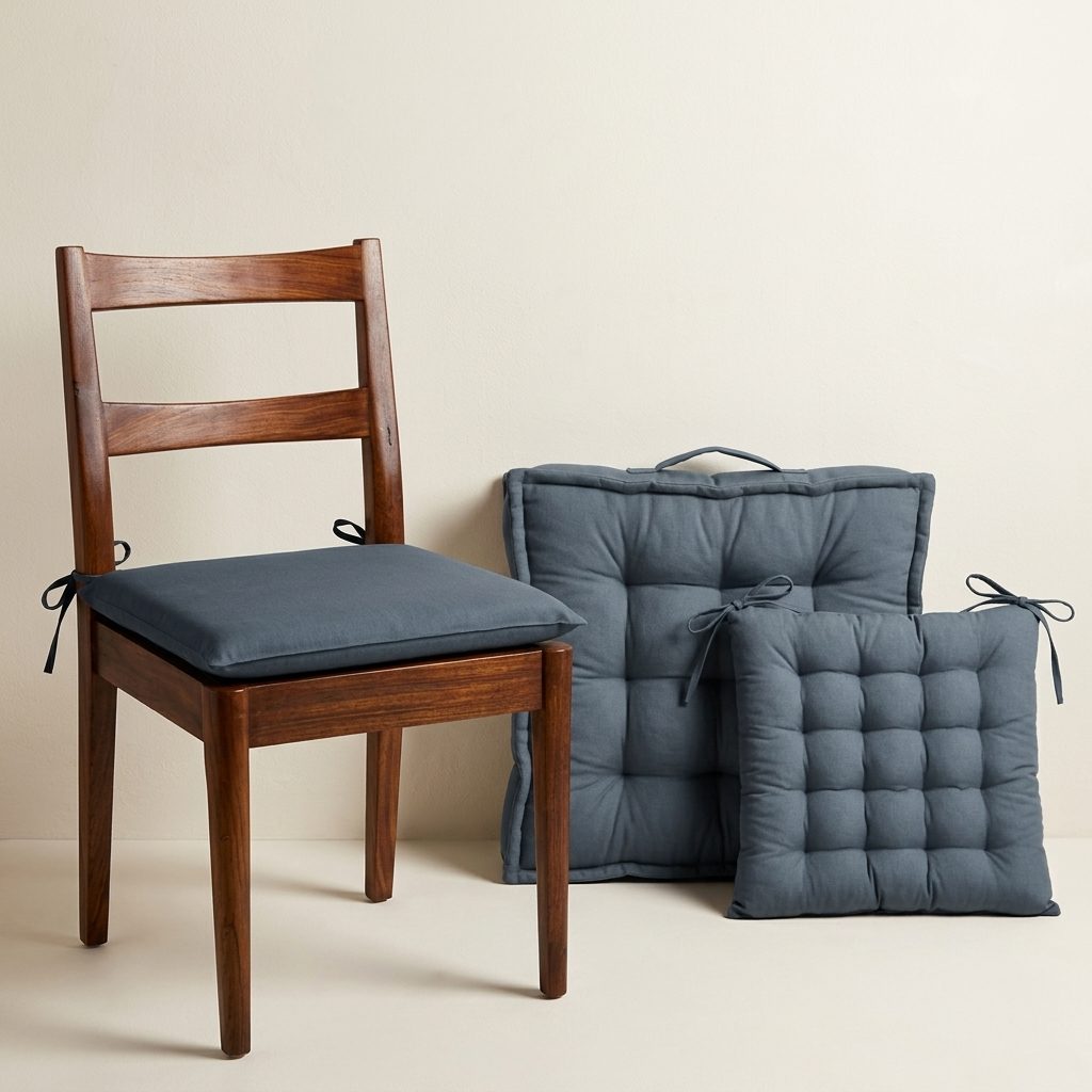 Dining chair with seat pads