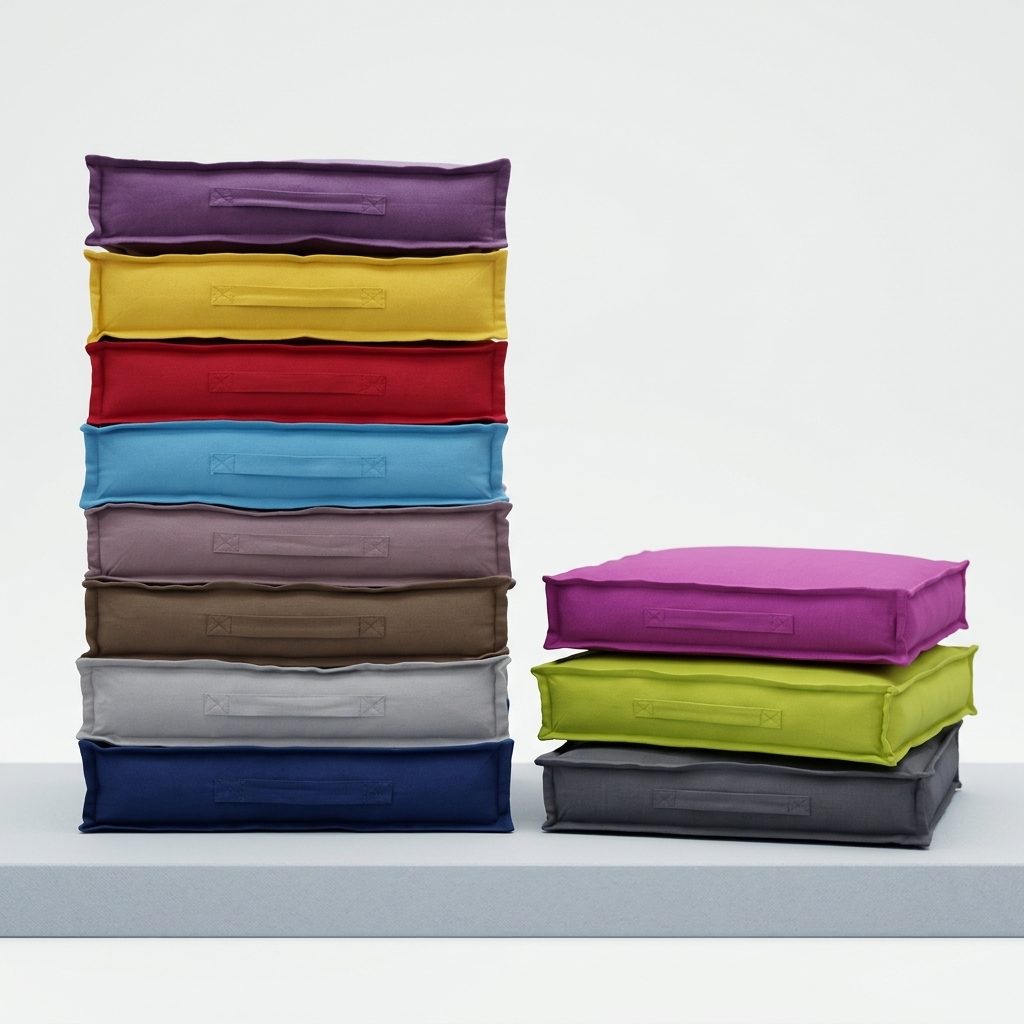 Colourful box cushions